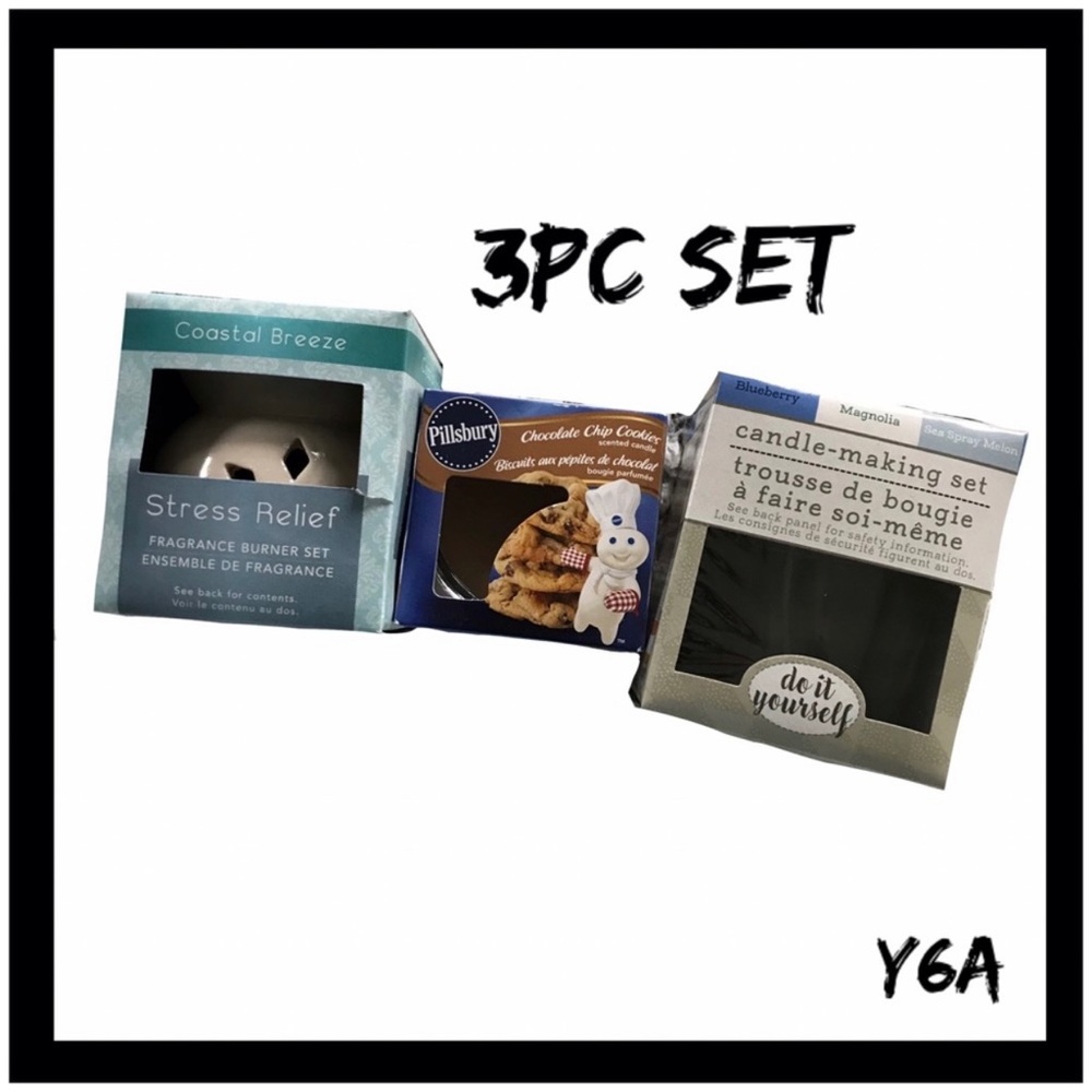 3Pc Candle Gift Set NWT Z Y6A Y6B